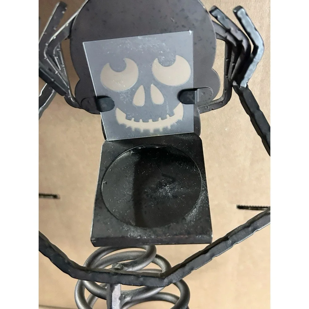 PartyLite Mr Bones Skeleton 15" Halloween Votive Candle Holder - Picture 7 of 9
